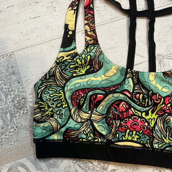 Rare Iron Fist Athletic Oh No Strappy Sports Bra Size 2XL - Picture 2 of 8